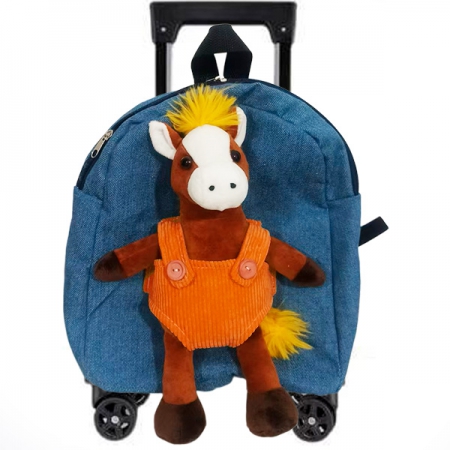 Новогодний подарок Рюкзак на колесах Джинсик